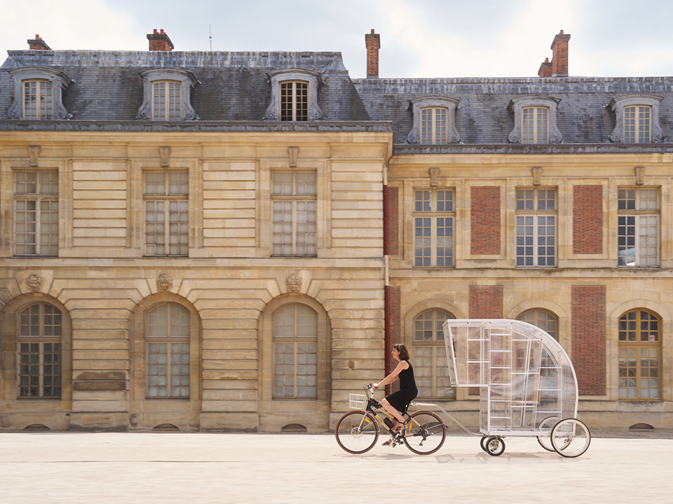 La Rolling vélo caravane avenue de Paris à Versailles
